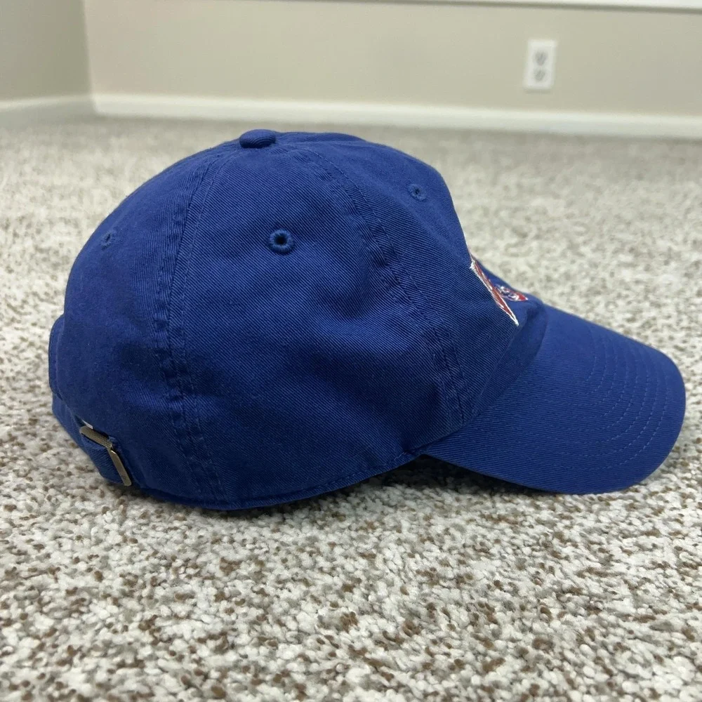 Chicago Cubs Hat Cap Strap Back Blue MLB Baseball Wrigley Field Home Mens OSFA